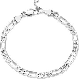 14K Gold Plated Paperclip/Curb/Figaro Chain Adjustable Bracelet for Women